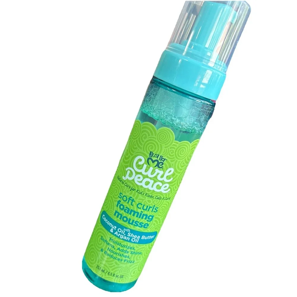 Just For Me Curl Peace‎ Soft Curls Foaming Mousse, 8.5 oz (1 Pack)